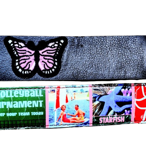 Vintage-Style Patch Belts Bundle – Black Embroide… - image 4