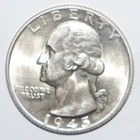 1945 Washington Quarter CHOICE BRILLIANT UNCIRCULATED (B132)