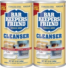 Bar Keepers Friend Powder Cleanser 2 x 12 oz Multipurpose Cleaner