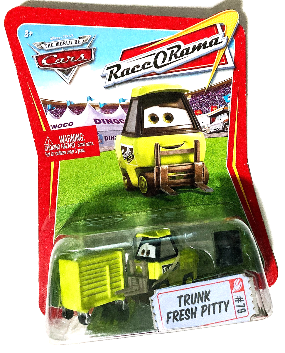 カーズ イーズアイドル　ピッティー　ワールドオブカーズ　トランクフレッシュピッテ Disney Pixar Cars Trunk Fresh Pitty Race O Rama Diecast Forklift