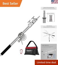 MF-01 Metal Heavy Stainless Cross Arm Steel Longest 232 cm Photo Studio Kit B...
