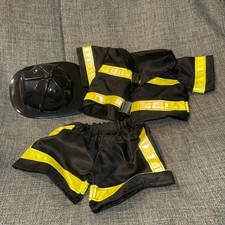 Build A Bear Workshop Fire Department Fireman Outfit with Hat