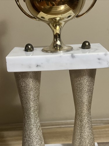 Vintage 60’s Golf Trophy Award 17” Art Deco Tournament Marble Base NC Free Ship - Picture 4 of 13