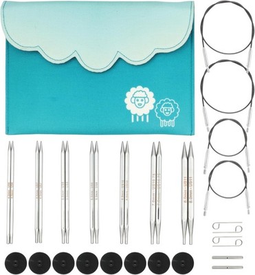 KnitPro Nova Cubics Deluxe Interchangeable Knitting Needle Set 5'' (13cm)