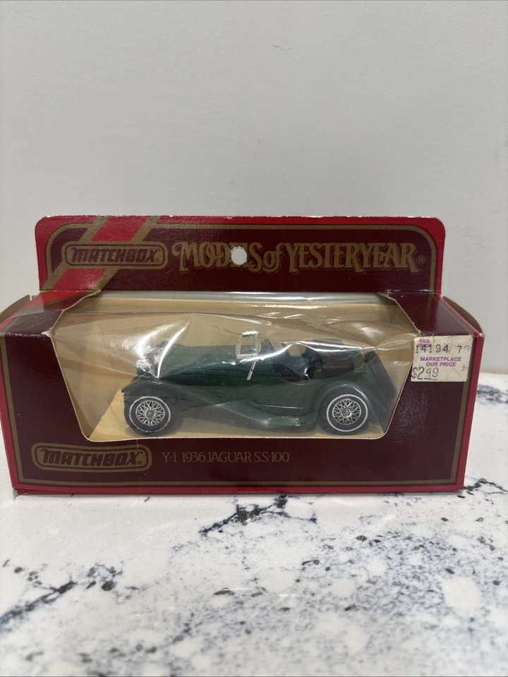 Lote Matchbox Modelos de Antaño 1984 - Jaguar SS 100 1936 y Mercedes Benz 1938 Foto 2 de 4