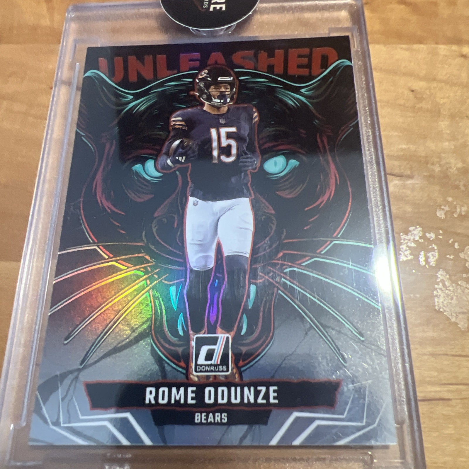 2025 Donruss Football Rome Odunze Bears UNLEASHED #1 SSP Case Hit