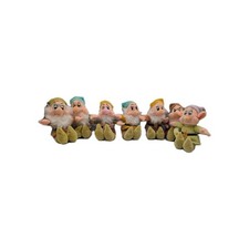 Disney Store Snow White and the Seven Dwarfs Complete Set Of 7 Dwarfs Plush 7"