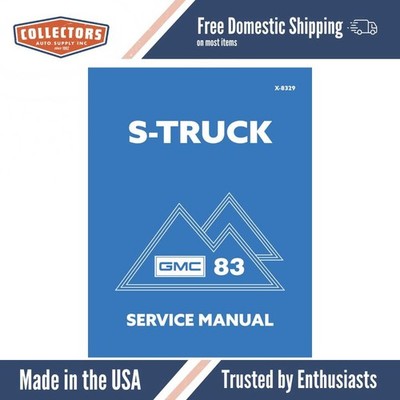 1983 GMC S-15 Truck & S-15 Jimmy Service Manual - includes 11x26 in WDs