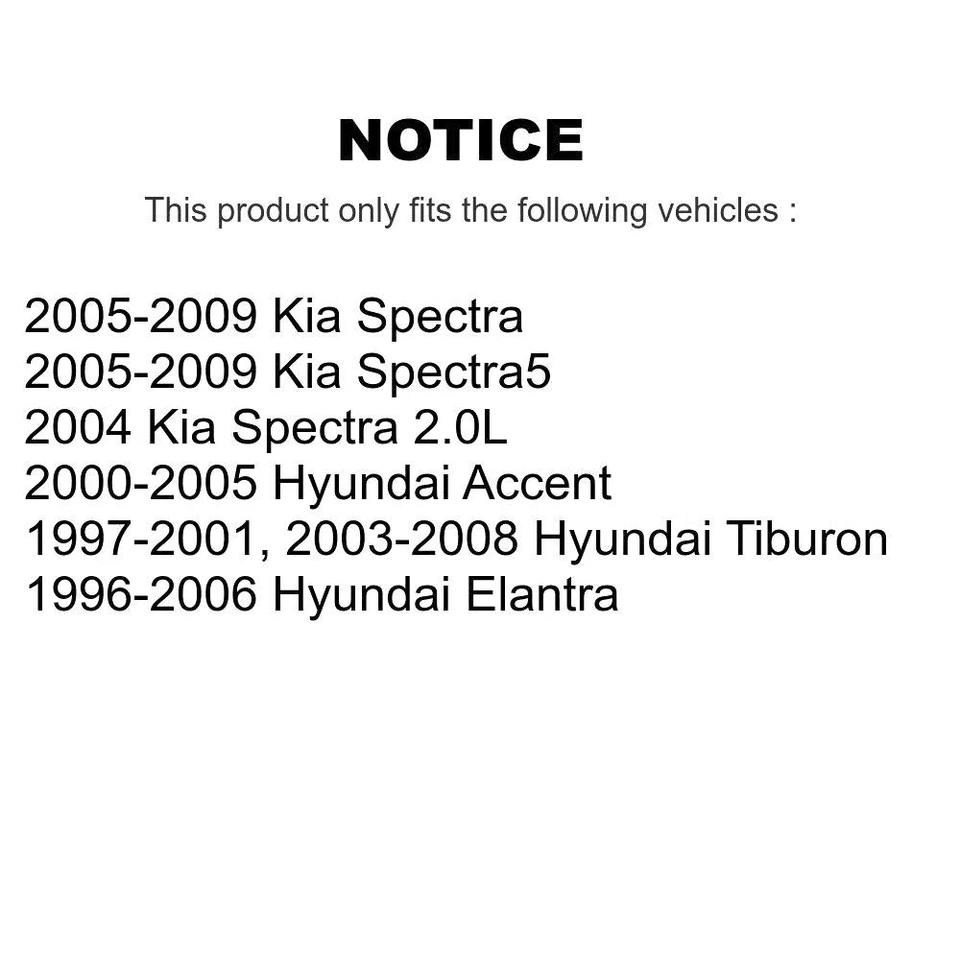 Kit de rótulas delanteras para Kia Spectra Spectra5 2004-2009 oeW5 Aftermarke Foto 2 de 4