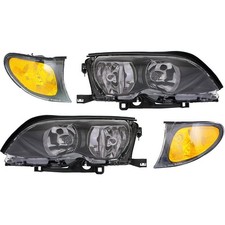 Headlight Kit For 2002-05 Bmw 325i Lh Rh 02-05 325xi Halogen With Corner Lights