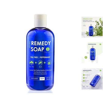 Refresh and Revitalize: Organic 12 oz Tea Tree Oil Body Wash for All Skin Types