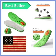 4D Cloud-Soft Comfort Soles for Men - Memory Foam Cushioning Steppers Insoles...