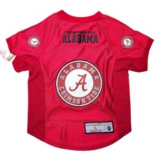 University of Alabama Crimson Tide Size: L Pet Dog Stretch Jersey, NCAA, New