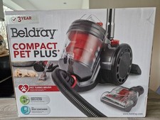 Beldray Compact Pet Plus Staubsauger mit Haustier Turbobürste und Zubehör neu versiegelt
