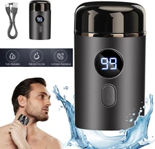 Portable Electric Razor Mini-Shave for Men USB Rechargeable Shaver Travel Home