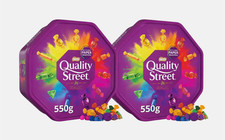 Nestle Quality Street Chocolate Tub 550g x 2 Twin Pack Assorted Sweets