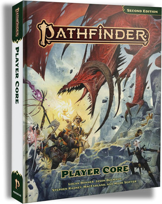 Pathfinder Player Core Hardcover TTRPG Rulebook, Second Edition Remaster