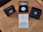 2025 W PROOF AMERICAN SILVER EAGLE UNC COIN W COA AND BOX SAN FRANCISCO MINT