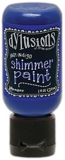 Dylusions Shimmer Paint 1oz-Just Indigo