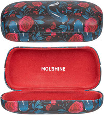 Hard Shell Sunglasses Case, Classic Large Glasses Case for Sunglass, Eyeglasses