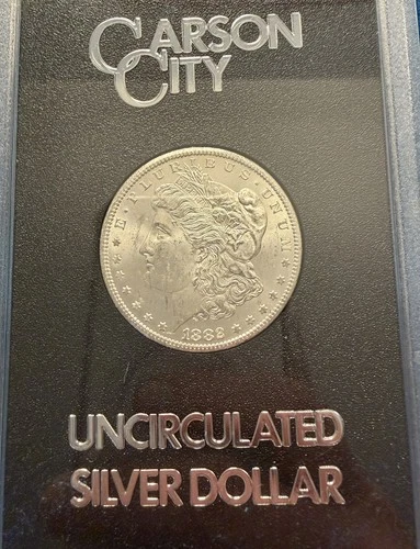 1882 CC GSA Uncirculated  Morgan Silver Dollar with COA and Box Coin#10
