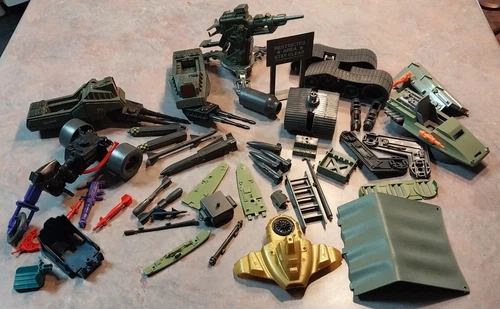 GI JOE ARAH large LOT OF LOOSE HASBRO VEHICLES & ACCESSORIES FOR PARTS