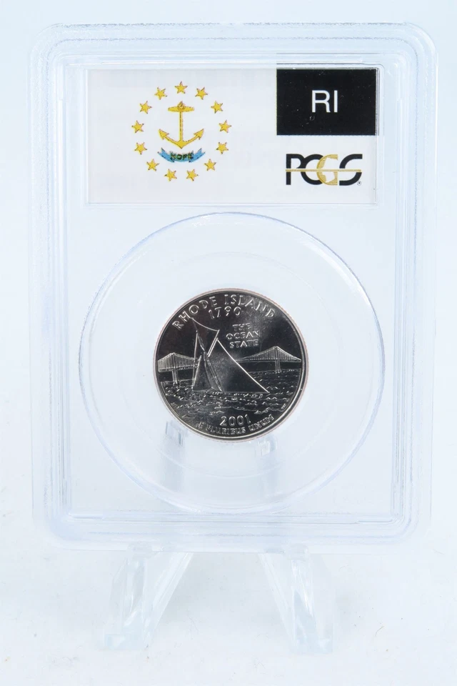 2001-P PCGS MS67 Rhode Island State Quarter Business Strike 25C - Image 2 of 2
