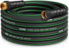 Heavy Duty Garden Hose 25ft, NON-EXPANDABLE Flexible Water Hose, Kink Resistant