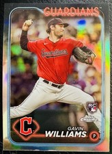 2024 Topps Chrome Gavin Williams RC Refractor #15 Guardians