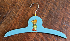 Blue vintage children's kids wooden hanger Fireman VTG 1930's-1940's