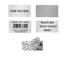 100 CUSTOM PRINTED TAMPER EVIDENT VOID LABELS STICKERS SEALS