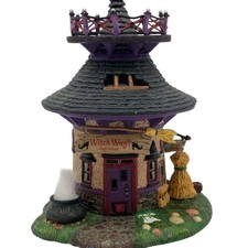 Vintage Department 56 Witch Way Flight School – Halloween Village Collectible