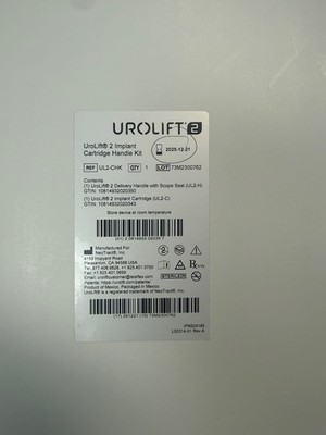 UroLift 2 UL2-CHK Cartridge Handle Kit New/Sealed (Training)