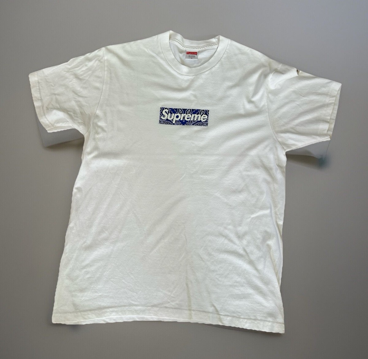 Bandana Box Logo Tee Supreme Bandana Supreme Madonna Tee Grey