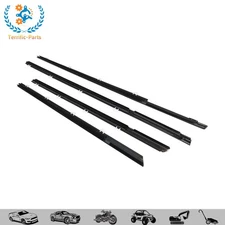 For Honda Civic 2012-2015 Weatherstrip Window Moulding Trim Seal Belt Rubber BLK