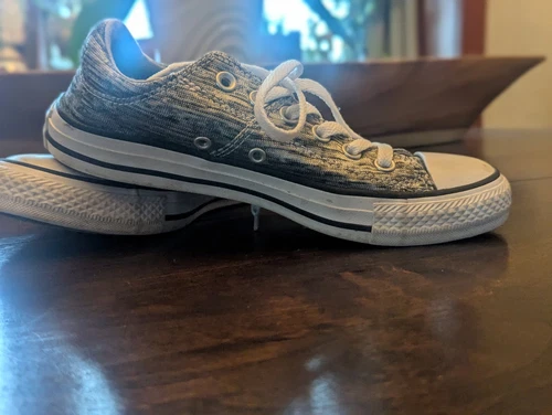 Converse (Mandrini) All Star donna taglia 7 nero metallizzato grigio Madison Ox