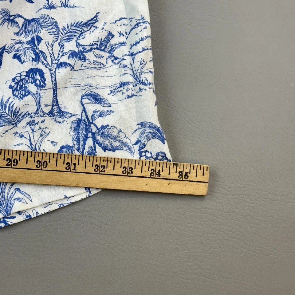 Falda Nicole Miller Mujer Grande Lino Estampado Rayón Midi Bolsillos Boho Verano Foto 3 de 4