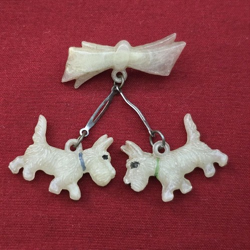 Orologiaio Tenuta Antica Donna "13" Ciondolo Orologio e Terrier Spilla da Bavero - Foto 5 di 9