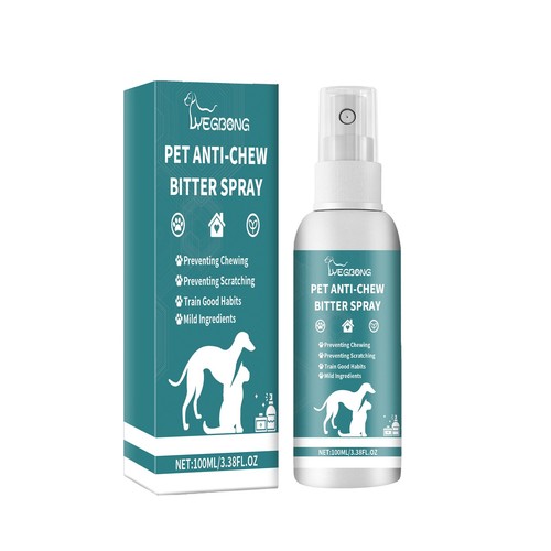 Bitter Spray for Pet Stop Chewing Behavior Corrector Training Aid for Dog - Foto 1 di 6