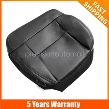 For 2004-2008 Ford F-150 STX XL XLT Passenger Side Bottom Leather Seat Cover Blk