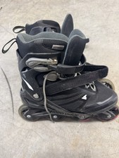 Rollerblade Zetrablade Inline Skates Wheels Black Gray Men's Size 8