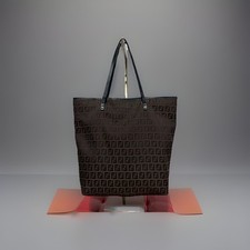FENDI Zucchino Tote Brown Small Tote Bag with Flaws See Description/Photos 