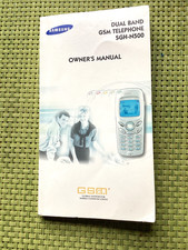 Samsung SGH-N500 Dual Band GSM Mobile Phone Owner's Manual (VGC)