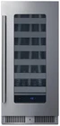 Summit SDHW1532 15"W 18 Bottle Capacity Built-In / - Glass