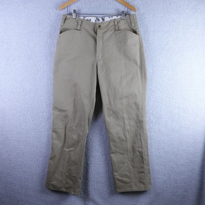 #ad #ad Ben Davis Original Bens Work Pants Khaki Tan 34x31 Made in USA Twill Trousers $56.99