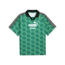 Camiseta de fútbol PUMA King cuello manga corta para hombre verde 63233674