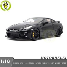 1/18 MOTORHELIX Nissan GT-R R35 Nismo T-Spec 2022 Black Pearl Diecast Model Car