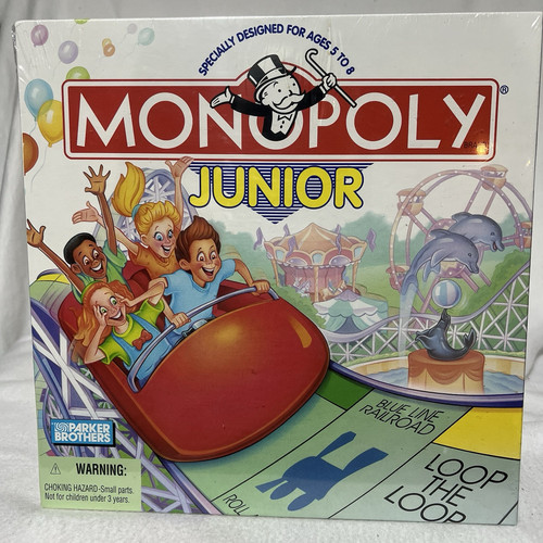 Vintage Monopoly Junior Board Game Parker Brothers Hasbro 1996 Sealed USA