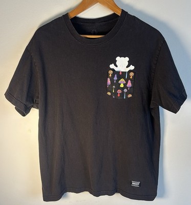 Vintage Authentic Grizzly Griptape Mens Black T-shirt Size L Skateboarding RARE