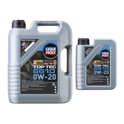 Liqui Moly Top Tec 6610 Motoröl Motorenöl 0W-20 6-Liter 21662+21660